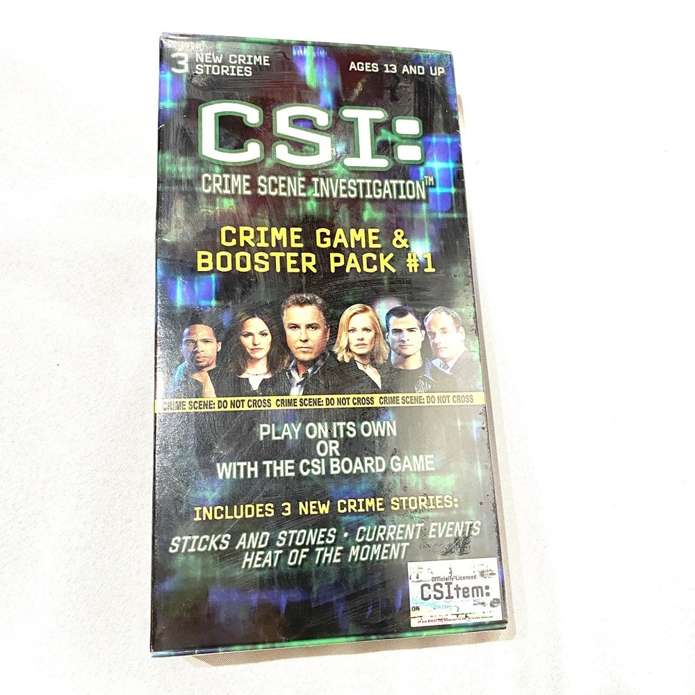 CSI‎ crime scene investigation CRIME GAME & BOOSTER PACK #1